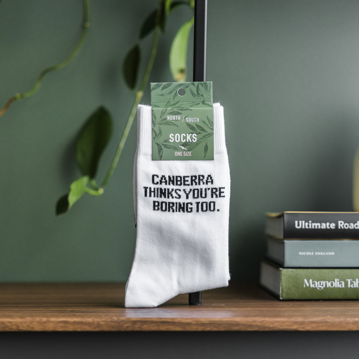 Canberra Thinks You're Boring Too Socks