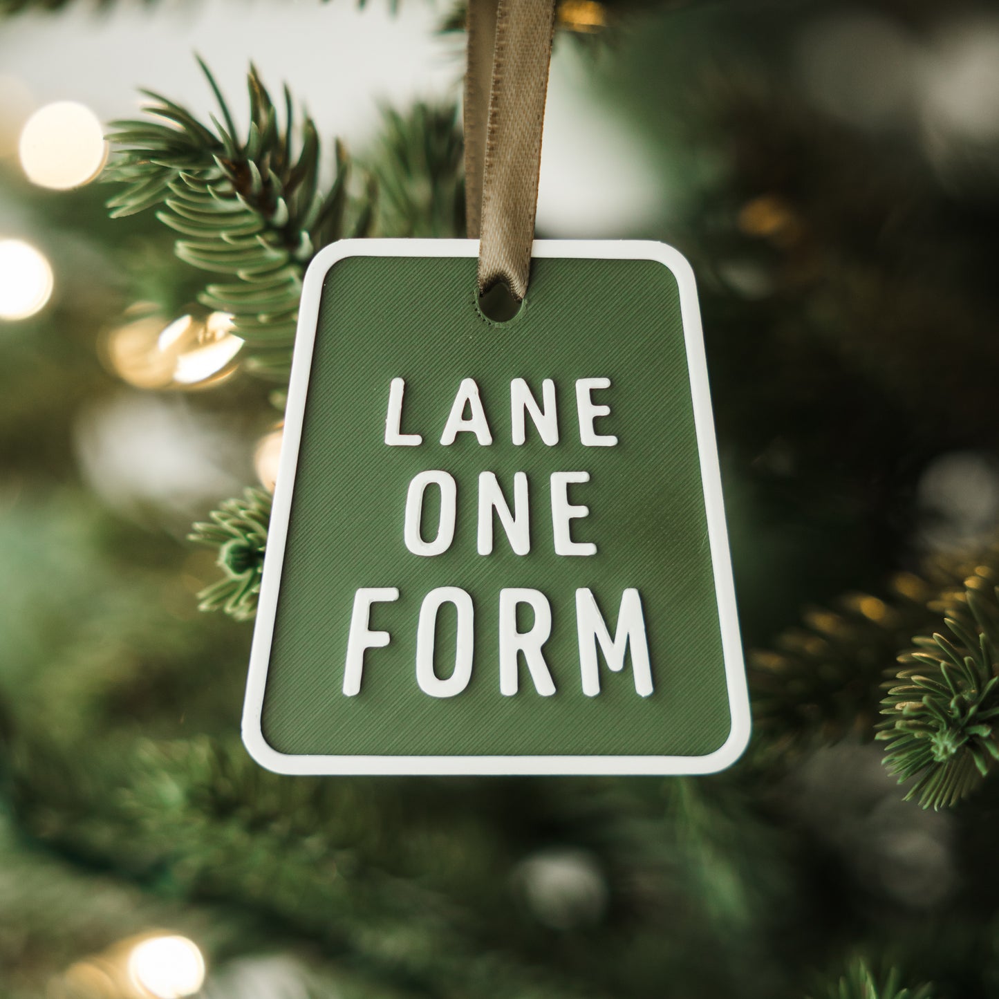 Lane One Form Holiday Ornament