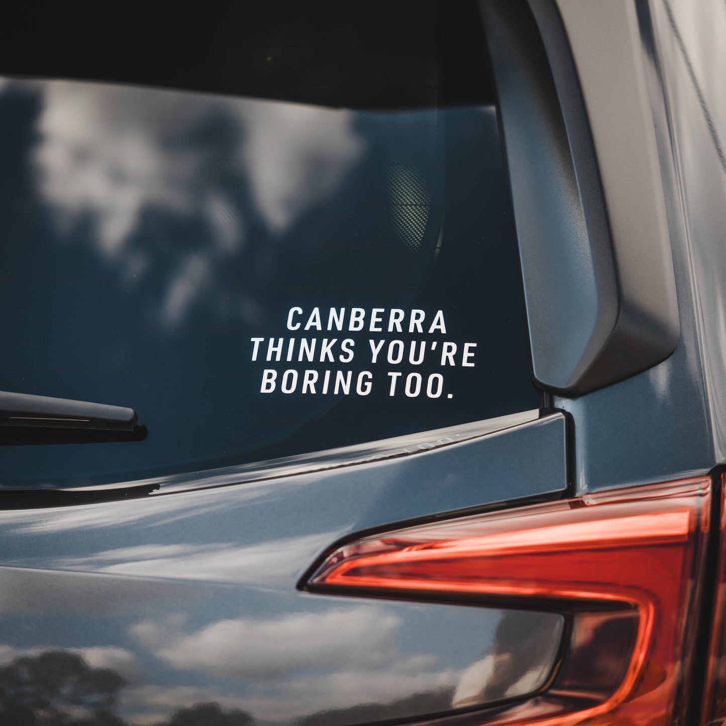 Canberra Thinks You're Boring Too Decal/Car Sticker