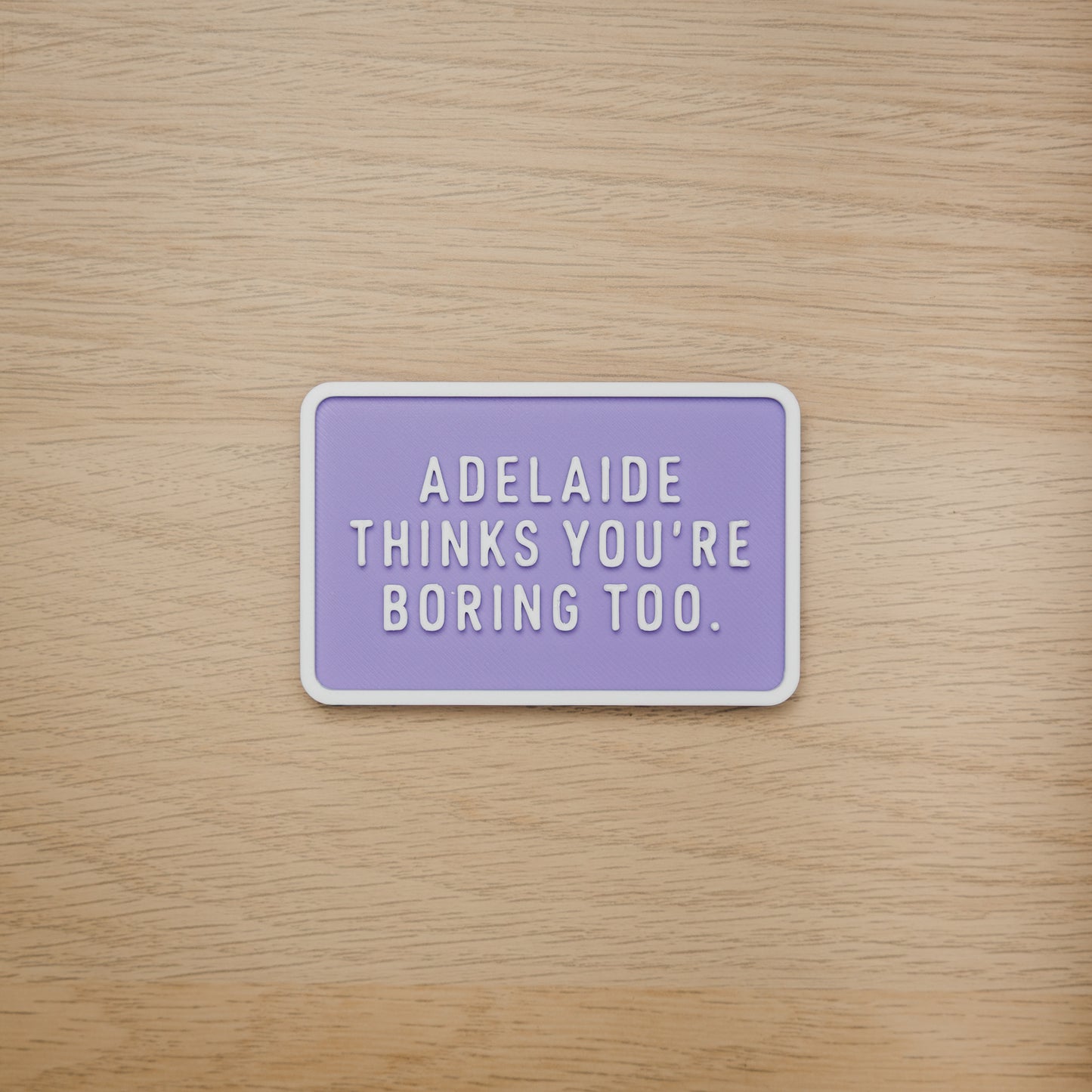 Adelaide Thinks You're Boring Too Magnet
