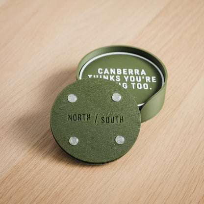 Canberra Thinks You're Boring Too Coaster Set