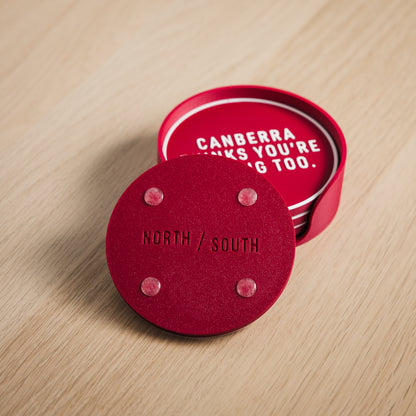 Canberra Thinks You're Boring Too Coaster Set