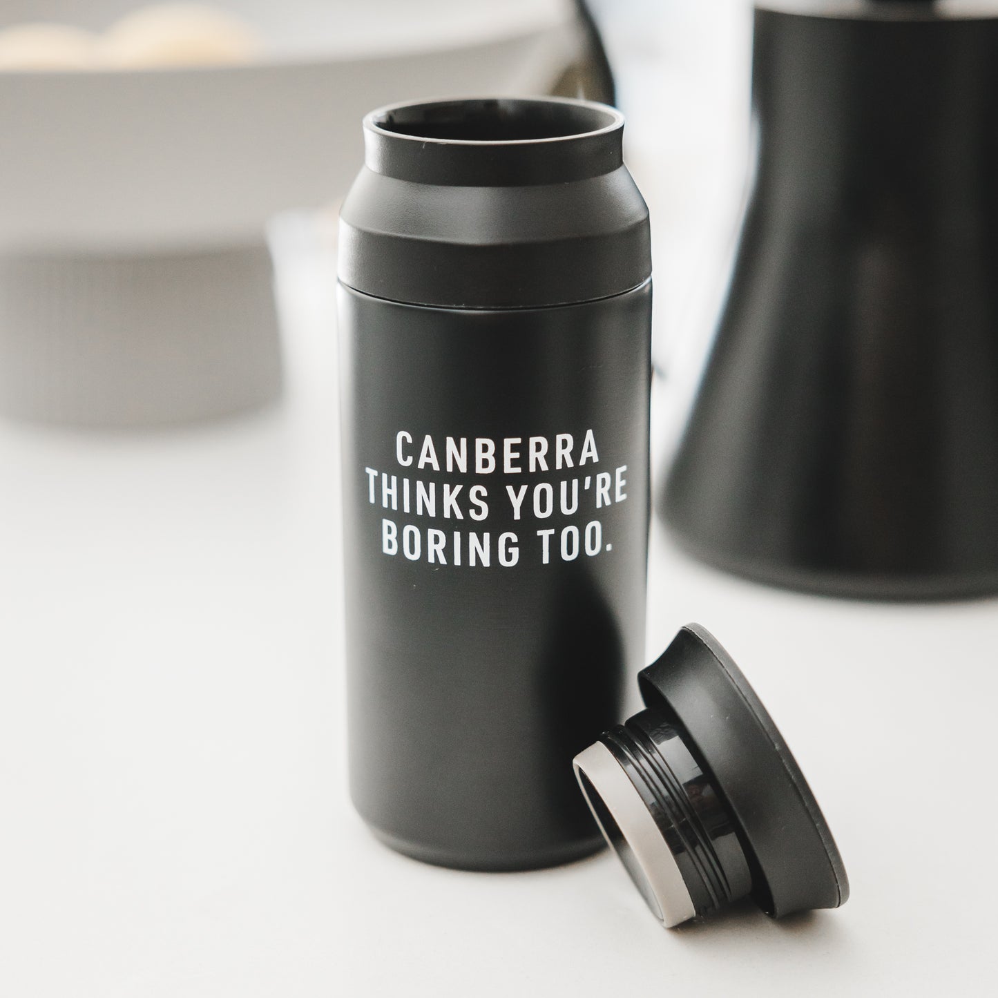 Canberra Thinks You're Boring Too Reusable Coffee Cup