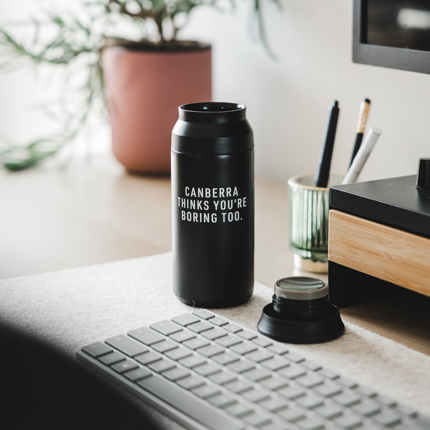 Canberra Thinks You're Boring Too Reusable Coffee Cup