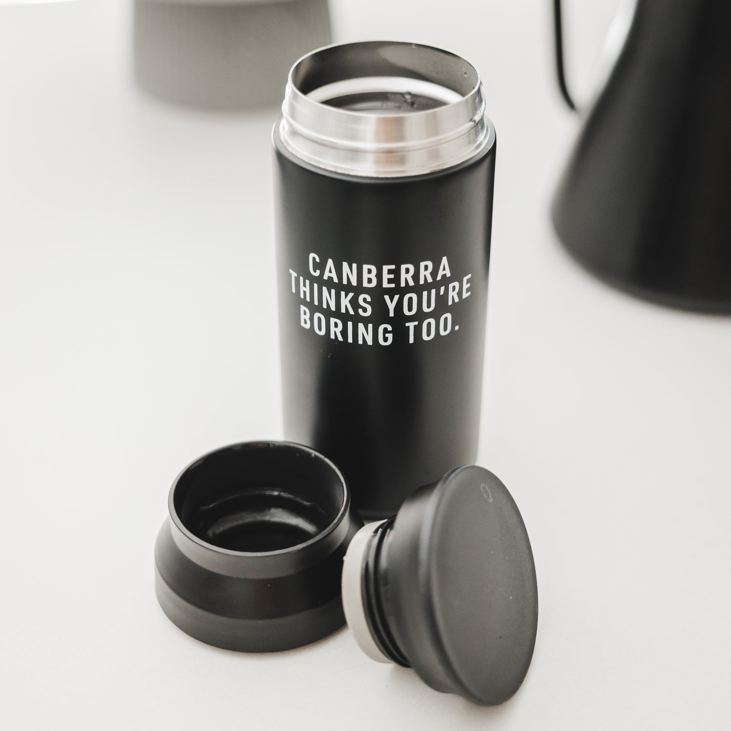 Canberra Thinks You're Boring Too Reusable Coffee Cup