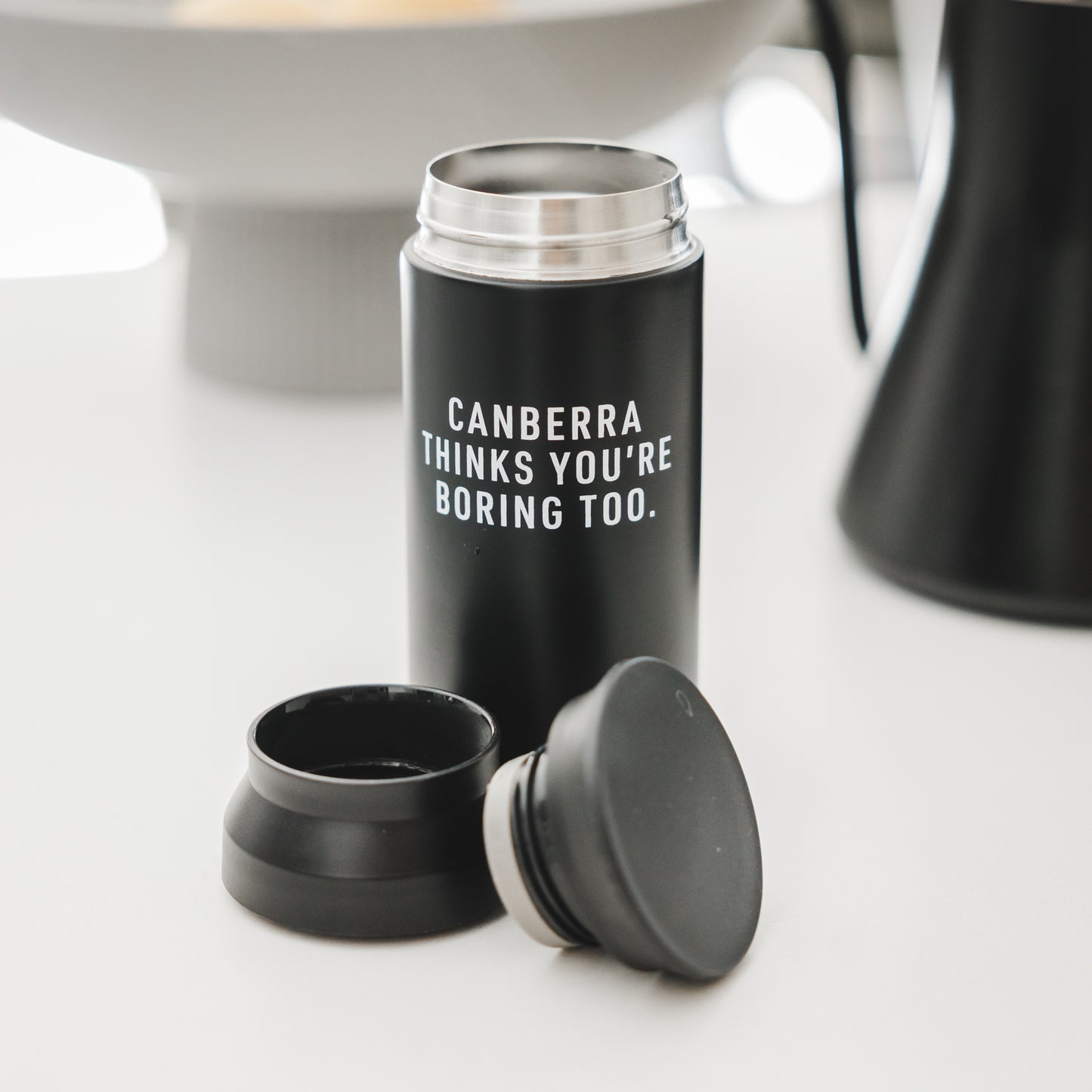 Canberra Thinks You're Boring Too Reusable Coffee Cup