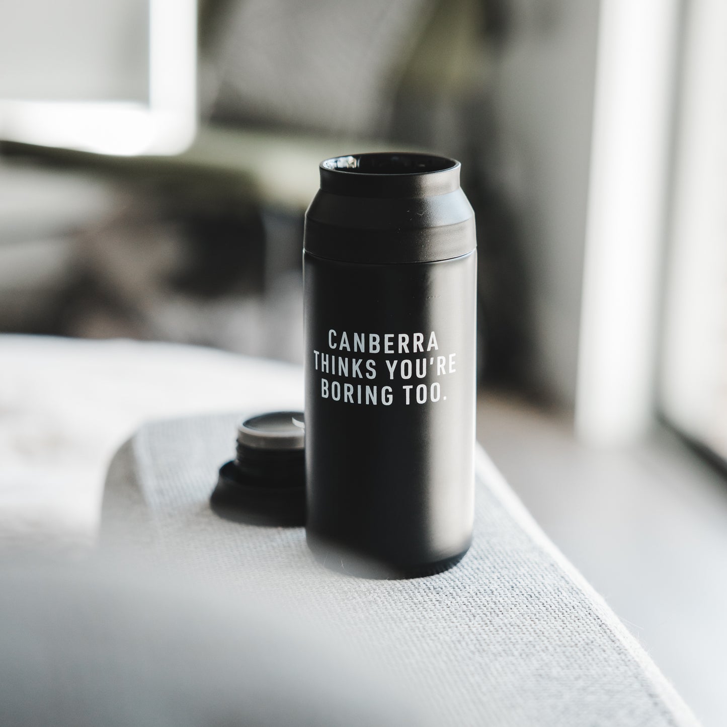 Canberra Thinks You're Boring Too Reusable Coffee Cup