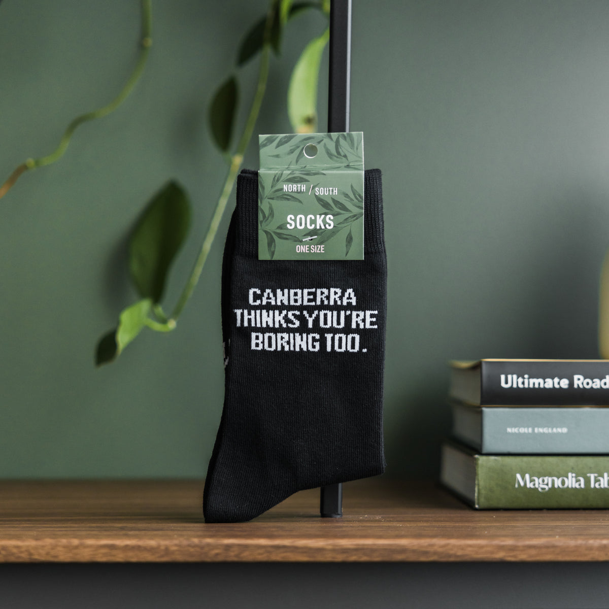 Canberra Thinks You're Boring Too Socks