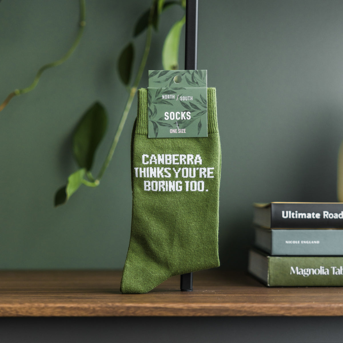 Canberra Thinks You're Boring Too Socks