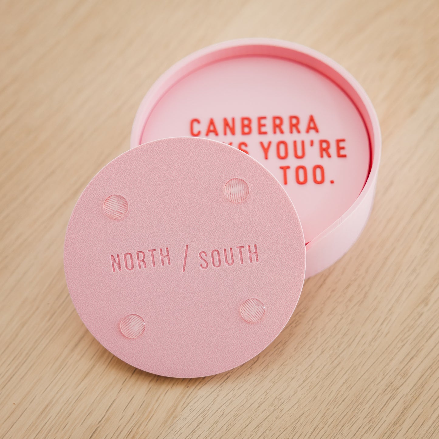 Canberra Thinks You're Boring Too Holiday Coaster Set