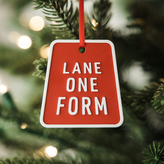 Lane One Form Holiday Ornament