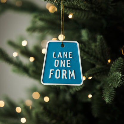 Lane One Form Holiday Ornament