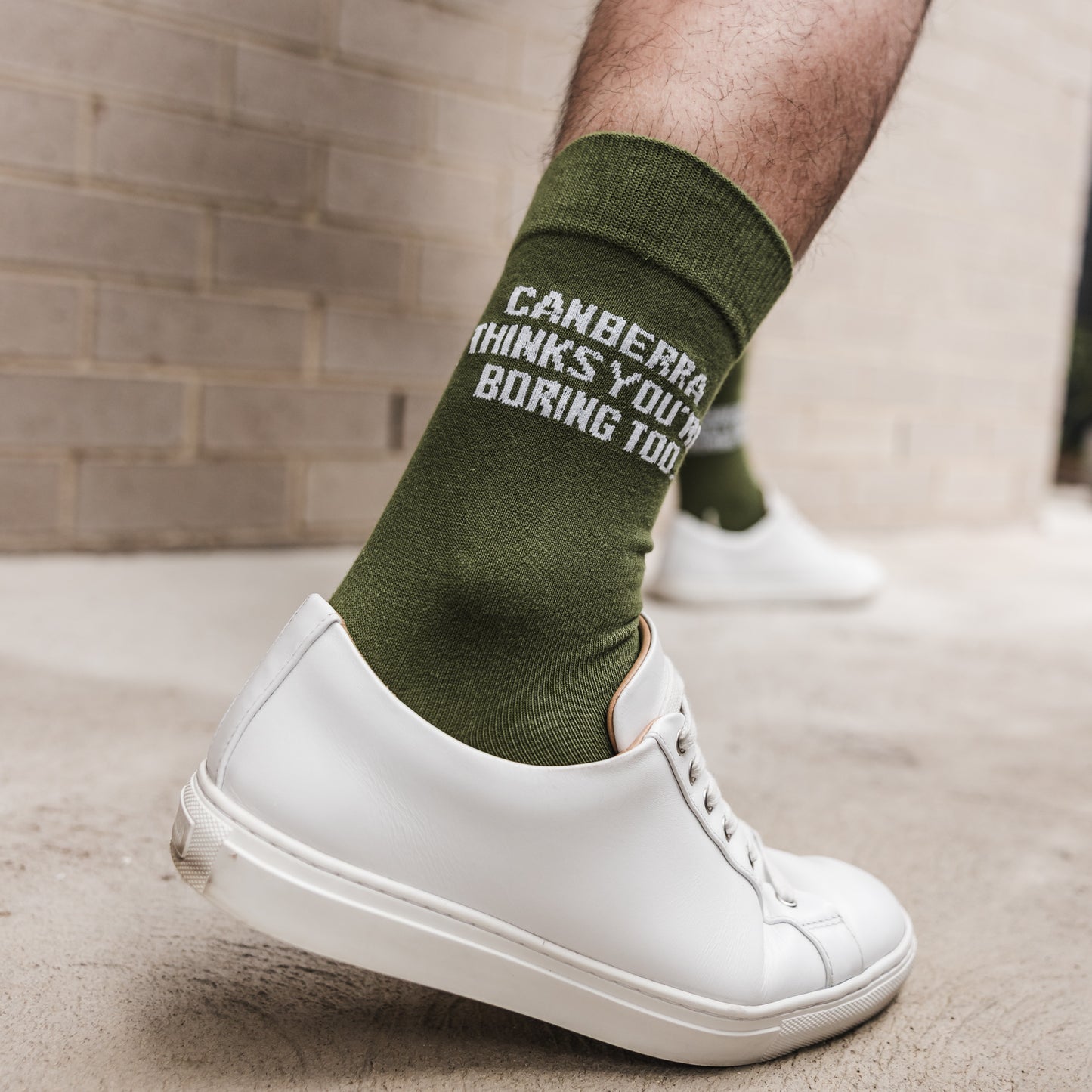 Canberra Thinks You're Boring Too Socks