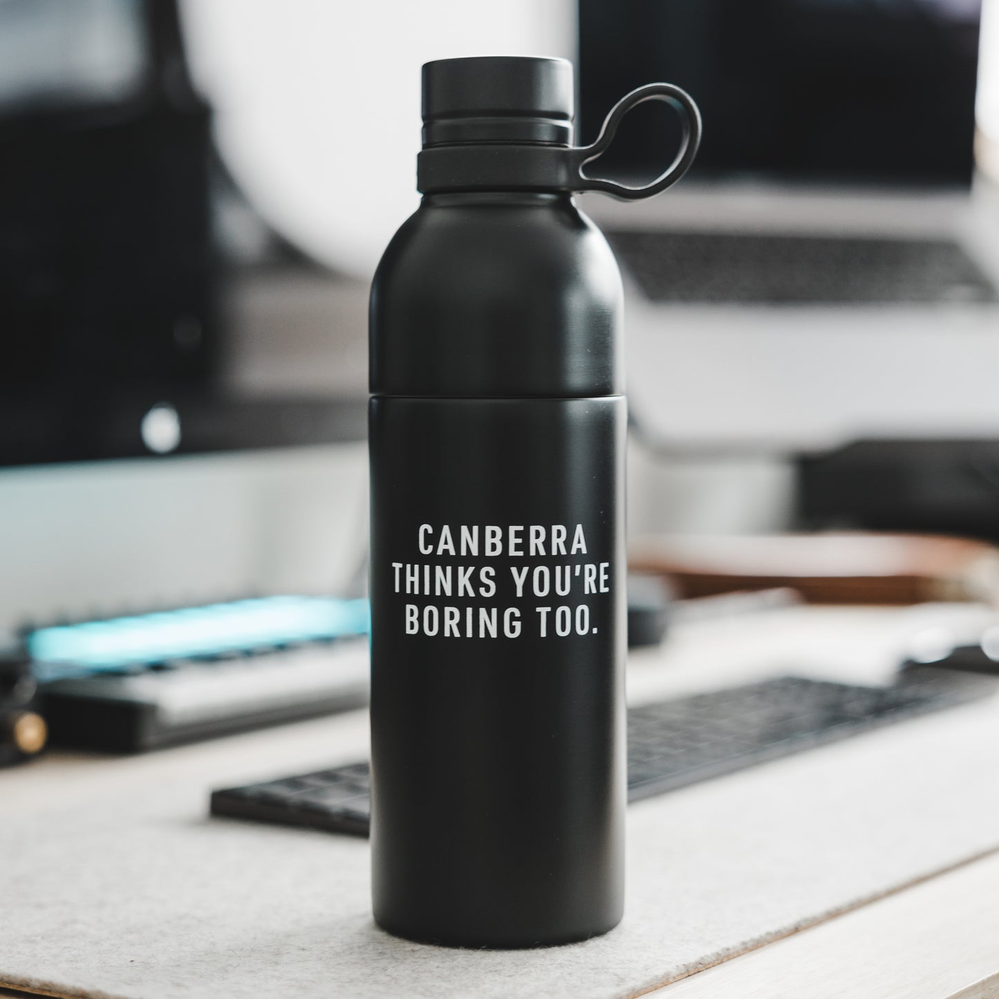 Canberra Thinks You're Boring Too Insulated Drink Bottle/Tumbler