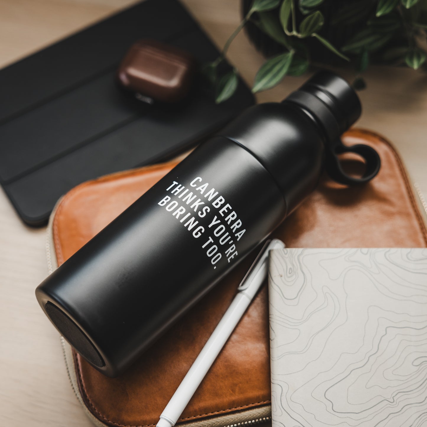 Canberra Thinks You're Boring Too Insulated Drink Bottle/Tumbler